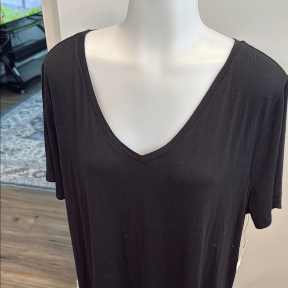 Amazon Essentials XL Stretchy Lounge Comfy Black V-Neck Swing Dress - Picture 6 of 10